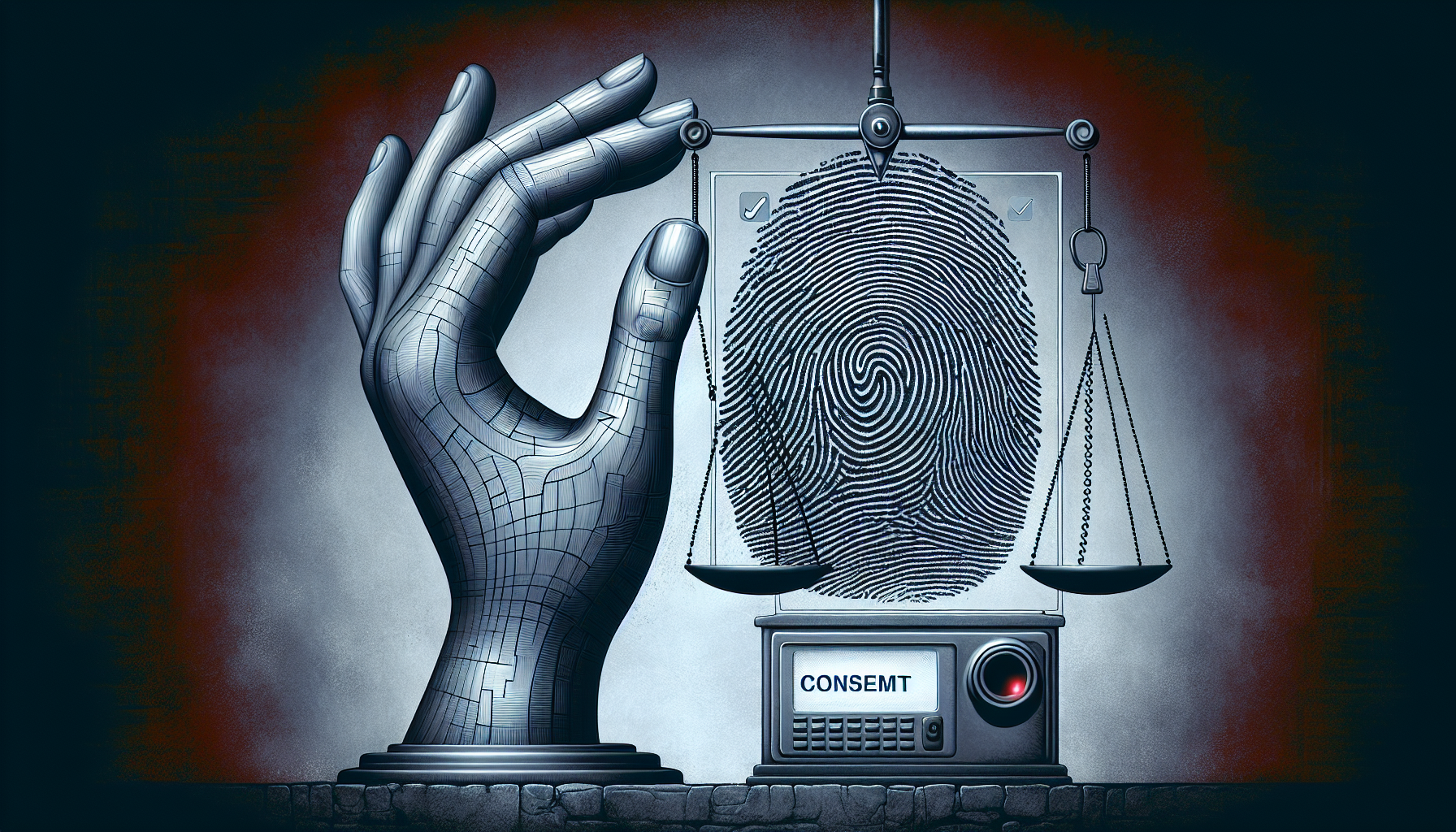 Illustration of privacy and consent in fingerprinting
